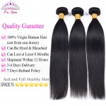 7A Peruvian Virgin Hair Straight 4 Bundles Peruvian Straight Virgin Hair 100% Human Hair Peruvian Straight Human Hair Weaves