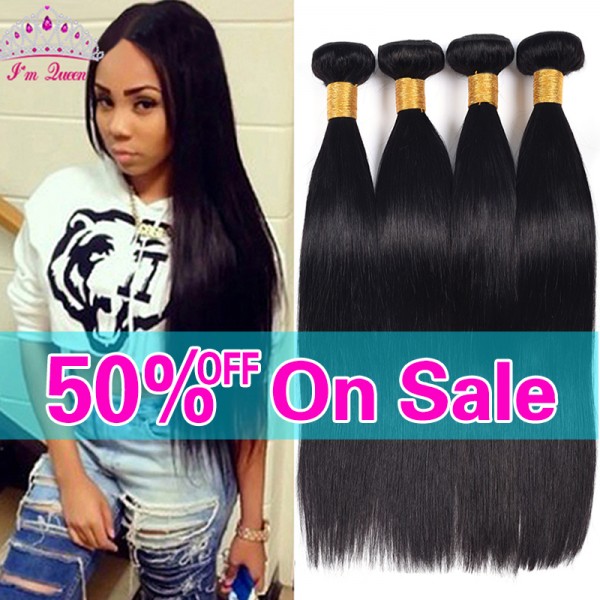 7A Peruvian Virgin Hair Straight 4 Bundles Peruvian Straight Virgin Hair 100% Human Hair Peruvian Straight Human Hair Weaves