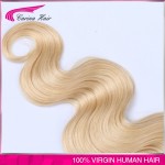 8A Grade Carina hair 613 blonde virgin hair dark roots ombre blonde brazilian hair 3pcs/lot ombre hair extension free shipping