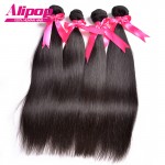 8A Unprocessed Peruvian Virgin Hair Straight 3 Bundles Peruvian Straight Virgin Hair Best Peruvian Hair Human Hair Weave Bundles