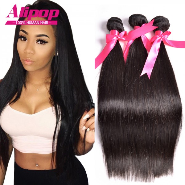 8A Unprocessed Peruvian Virgin Hair Straight 3 Bundles Peruvian Straight Virgin Hair Best Peruvian Hair Human Hair Weave Bundles