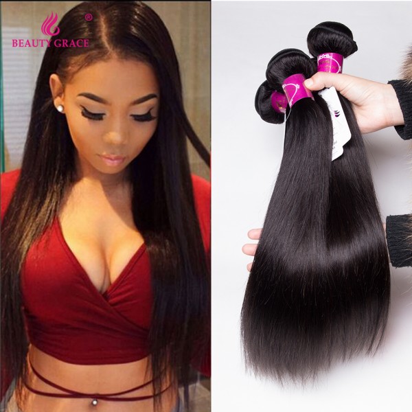 8a Brazilian Virgin Hair Straight Brazillian Straight Hair Ali Beauty Grace Hair Products Straight Brazilian Hair Weave Bundles