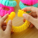 8pcs Girls Curler Hair Curlers Elastic Ring Bendy Curler Spiral Curls DIY Tool Girl Women Accessories Elastic Hair 2016 New Hot