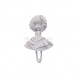 9*6.2*1.7cm Dress Girl Shape 3D Candle Mold Silicone Form Fondant Cake Decoration Tool Chocolate Diy Mould