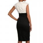 AAMIKAST New Fashion women dress Elegant V-neck Sleeveless Pencil Party Cocktail Body Women Dressescon