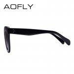 AOFLY Fashion Sunglasses Women Luxury Brand Designer Vintage Sun glasses Female Rivet Cat eye Glasses For Women Gafas Oculos