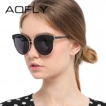 AOFLY Sunglasses Cat Eye Sunglasses Women Oval Glasses Retro Female Sun Glasses Luxury Fashion Women Eyeglasses oculos feminino