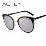 AOFLY Sunglasses Cat Eye Sunglasses Women Oval Glasses Retro Female Sun Glasses Luxury Fashion Women Eyeglasses oculos feminino