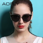 AOFLY Sunglasses Cat Eye Sunglasses Women Oval Glasses Retro Female Sun Glasses Luxury Fashion Women Eyeglasses oculos feminino