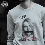 ATHIEF Mens Sweatershirt NIRVANA Kurt Cobain Pattern Printed Overpull for man Top Rock and Roll Brand Bottoming Hoodie Plus Size