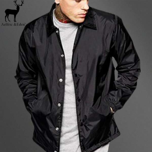 Aelfric Eden 50% off Casual Windbreaker Men' s Thin Jackets Spring Trench Baseball Black Jackets Coat Lightweight Jacket Men