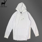 Aelfric Eden Men Hoodie Side Zipper Irregular Longline Hip Hop Kanye West Sweatshirt British Style Fashion Men Extended Hoodies