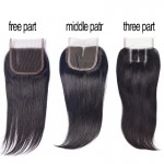 Afee Hair Products Peruvian Virgin Hair with Closure 3 Bundles Peruvian Straight Hair with Closure Human Hair with Lace Closure