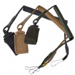 Airsoft Tactical Single Point Pistol Handgun Spring Lanyard Sling Quick Release Shooting Hunting Strap Army Combat Gear