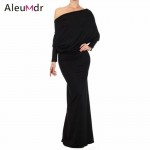 Aleumdr Autumn Women Long Dresses Vestido Convertible Multiway Sexy Long Sleeve Maxi Dress Robe Longue Femme Party LC60098