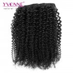 Aliexpress Yvonne Brazilian Virgin Hair Clip In Human Hair Extensions,7Pcs/set Kinky Curly Clip In Hair Extensions,Color 1B