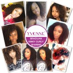 Aliexpress Yvonne Brazilian Virgin Hair Clip In Human Hair Extensions,7Pcs/set Kinky Curly Clip In Hair Extensions,Color 1B