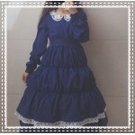 Anime Card Captor Sakura Cosplay Style Lolita Dress Sakura & Tomoyo Beige & Purple Knee Length Cute One Piece