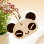 Anime Cat Key Cap Silicone Minion Key Chain Women Bag Charm Key Holder Stitch Key Ring Owl Keychain Mickey Hello Kitty Key Cover