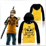 Anime Cosplay One Piece Costume Trafalgar Law Hoodies Masquerade Clothes Top for Man Women Long Sleeve Plus Size