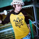 Anime Cosplay One Piece Costume Trafalgar Law Hoodies Masquerade Clothes Top for Man Women Long Sleeve Plus Size