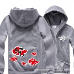 Anime Naruto Itachi Uchiha red cloud Zipper hoodies sportswear Sweatshirt cotton add plush hoody winter cosplay Costume NEW