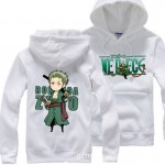 Anime One Piece Zoro pullover hoodies men women sportswear Sweatshirt cotton add plush hoody winter cosplay Costume