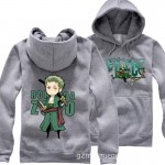 Anime One Piece Zoro pullover hoodies men women sportswear Sweatshirt cotton add plush hoody winter cosplay Costume