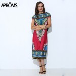 Aproms Boho Gypsy Tribal Hoodie Tunic Dress Women Sundress Traditional African Print Dashiki Dresses Sexy Bodycon Party Dress 