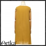 Artka Women's Ethnic Bohemian Chiffon Dress 2015 NEW Trend Modern Woman Casual Dresses Sleeveless Straight Dress LA14558X