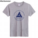 Assassin's Creed Abstergo Industries Mens Game T-shirt short sleeve O-Neck Cotton S-XXXL Black Loose T shirt easy fit gifts tees