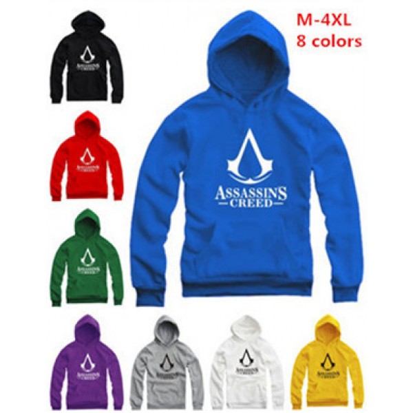 Assassins Creed Hoodie Men 2015 Thick Hip Hop Game Hooded Sweatshirt Men Woman M-4XL 8 Colors  Moleton Ropa Deportiva Hombre