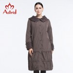 Astrid 2015 New Spring Fashion Casual Women's Trench Coat Long Outerwear Purple Clothes For Lady Good Quality AS-8162