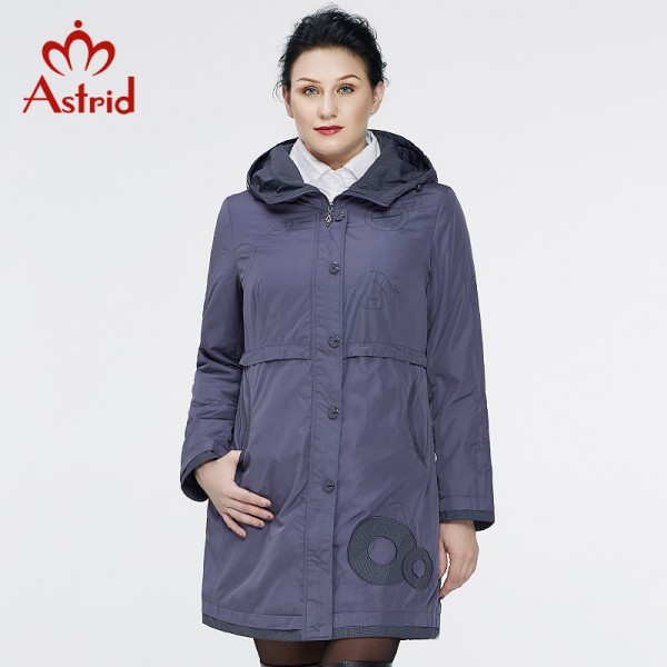 Astrid 2016 New Coats For Women Autumn Trench Coat Women's Fashion  Long Sleeve High Quality Hooded Plus Size AS-9568