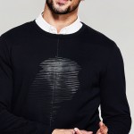 Autumn Mens Fashion Sweatshirts Line PU Patchwork Black Pullover Man's Brands Clothing Male Slim Fit Clothes Tracksuit