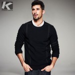 Autumn Mens Fashion Sweatshirts Striped Patch Black Pullover Man's Brand Clothing Male Slim Fit Clothes Tracksuit Tops