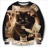 Autumn Mens Sweatshirt Hoody 3D Cat Print Hoodie Sweatshirt Men Cotton Long Sleeve Sweatshirts Male Casual Pullover Men Hoodie