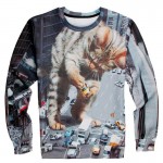 Autumn Mens Sweatshirt Hoody 3D Cat Print Hoodie Sweatshirt Men Cotton Long Sleeve Sweatshirts Male Casual Pullover Men Hoodie