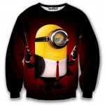 Autumn winter men's 3d sweatshirt harajuku style funny printed animate cartoon hoodies fashion tops clothes plus size