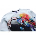 Autumn/winter new sweatshirt men's fashion 3D sweatshirt novelty gun clown printing sudaderas size S-XL