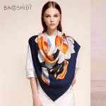 [BAOSHIDI]100% Wool Winter Scarf, Luxury brand scarfs,Elegant scarves women,Infinity square shawl,Warm decoration hijab for lady