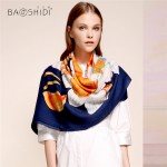 [BAOSHIDI]100% Wool Winter Scarf, Luxury brand scarfs,Elegant scarves women,Infinity square shawl,Warm decoration hijab for lady