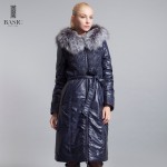 BASIC-EDITIONS New Winter Women Clothing Fox Fur Collar Slim Embroidery Female Jacket Cotton Coat 14W-08 Free Shipping