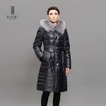 BASIC EDITIONS Women Winter Jacket Winter Coat Black Women Outwear Hooded Casual Slim Long Down Jacket Women Parkas DY11065