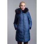 BASIC-EDITIONS new winter down jacket  with fur hood White Duck Down  Winter Coat Women jacket - 13W-55  Free shipping