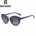 BAVIRON New Fashion Cat Eye Sunglasses Women White Frame Gradient Polarized Sun Glasses Driving UV400 Aluminium Eyewear Box 8527