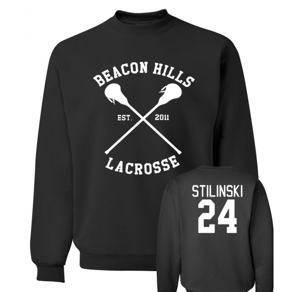 BEACON HILLS LACROSSE sweatshirt 2016 new autumn winter Wolf Stiles Stilinski 24 hoodies men streetwear hip hop  clothing