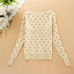 BEST PRICE 2017 Fashion Women Coat Small Love Heart Jackets Cardigan Knitted Coat Woman For Winter Autumn Outerwear Slim jackets