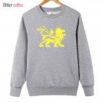 BITTER COFFEE 2017 Autumn and winter  Lion Of Judah  Reggae Bob Marley Rasta printing Hoodies & Sweatshirts Plus Size