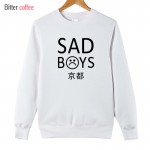 BITTER COFFEE 2017 SAD BOYS Autumn Winter O Neck  sweatshirt  Hoodies & Sweatshirts Plus Size